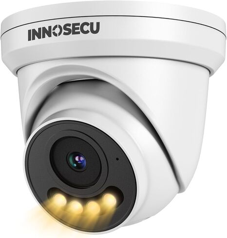 UltraHD 12MP AI PoE Camera @30fps, IP Security Camera Outdoor Waterproof IP67, Smart Dual Light Color Night Vision, 4mm Lens, Two Way Audio, Face Detection, Human/Vehicle Detection,IND12HD99A in Kuwait