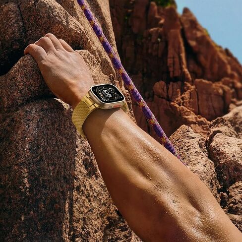 Bxuxohs Milanese Loop- متوافق مع Apple Watch Ultra 2 Band for Men 49mm 46mm 45mm 44mm 42mm 41mm 41mm 40mm 38mm ، magnetic mesh metal strap wristband for iwatch se series 10/9/8/6/5/4/4/3 ultra2/ultra/ultra in Kuwait