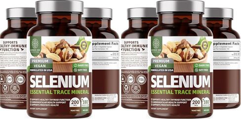N1N Premium Pure Selenium [200MCG, Max Absorption] Essential Trace Mineral to Support Immunity and Prostate Function, 180 Veg Caps in Kuwait
