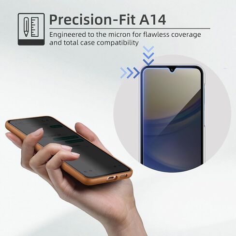 【2+1 Pack】 Designed for Samsung Galaxy S23 Privacy Screen Protector【Support Fingerprint Unlock】 9H Tempered Glass,AntiSpy Film Compatible with Samsung S23 5G in Kuwait