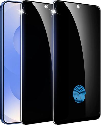 【2+1 Pack】 Designed for Samsung Galaxy S23 Privacy Screen Protector【Support Fingerprint Unlock】 9H Tempered Glass,AntiSpy Film Compatible with Samsung S23 5G in Kuwait