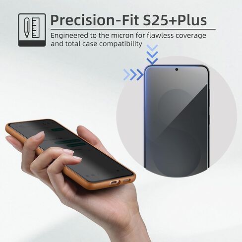 【2+1 Pack】 Designed for Samsung Galaxy S23 Privacy Screen Protector【Support Fingerprint Unlock】 9H Tempered Glass,AntiSpy Film Compatible with Samsung S23 5G in Kuwait