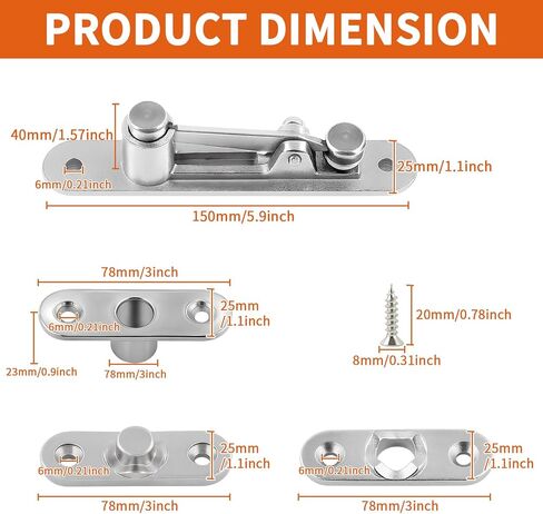 مفصل باب مخفي من TamBee، جهاز باب محوري شديد التحمل، مفصل باب مخفي للباب السري، أجهزة باب مخفية لرف الكتب السري، طقم باب مخفي، مفصلات باب خزانة الكتب المخفية in Kuwait