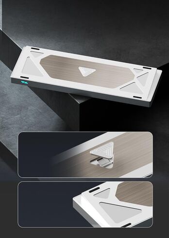 Glacier Weikav Star80 V2, 80% TKL Layout Wireless/Wired, Detachable USB-C, Hot Swappable, DIY Keyboard Kit with CNC Aluminum Case and RGB Lighting (Black, Anodizing, Premium Cable) in Kuwait