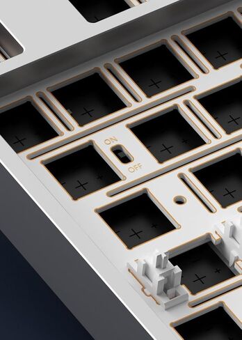 Glacier Weikav Star80 V2, 80% TKL Layout Wireless/Wired, Detachable USB-C, Hot Swappable, DIY Keyboard Kit with CNC Aluminum Case and RGB Lighting (Black, Anodizing, Premium Cable) in Kuwait