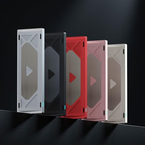 Glacier Weikav Star80 V2, 80% TKL Layout Wireless/Wired, Detachable USB-C, Hot Swappable, DIY Keyboard Kit with CNC Aluminum Case and RGB Lighting (Black, Anodizing, Premium Cable) in Kuwait