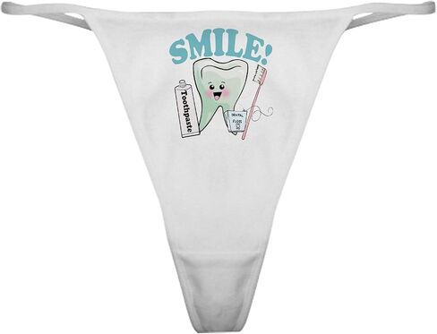 CafePress Dentist Dental Hygienist Teeth Classic Thong Underwear, Womens Panties in Kuwait