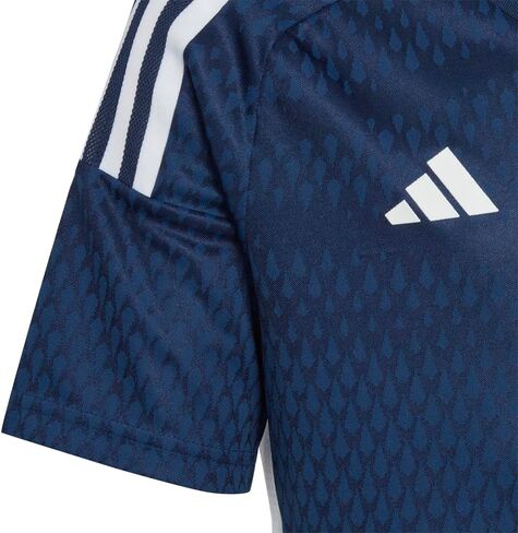 Adidas Kids Boys Tiro23 Competition v Neck Short Sleeve Jersey Soccer Cleats - Gray in Saudi Arabia