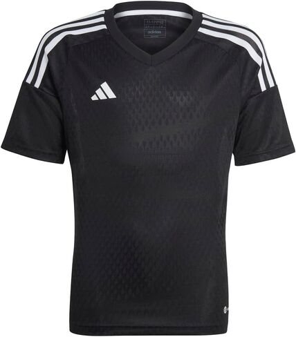 Adidas Kids Boys Tiro23 Competition v Neck Short Sleeve Jersey Soccer Cleats - Gray in Kuwait