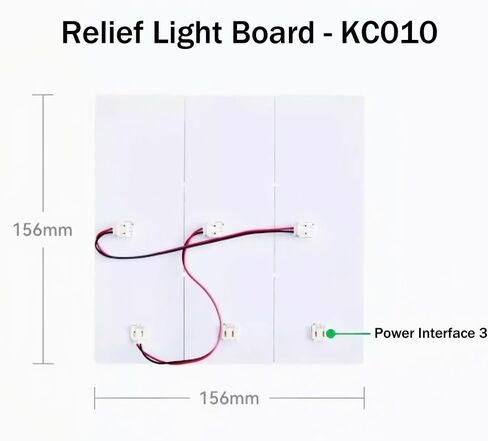 CMYK LED Backlight Board Kit FAZ007 for Bambu Lab Makerworld Accessories，3D Printer Light DIY Hardware Model Spare Parts 5V Type-c Powered（3kit） in Saudi Arabia