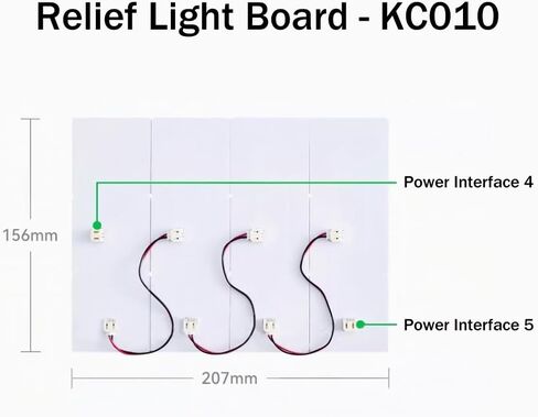 CMYK LED Backlight Board Kit FAZ007 for Bambu Lab Makerworld Accessories，3D Printer Light DIY Hardware Model Spare Parts 5V Type-c Powered（3kit） in Saudi Arabia