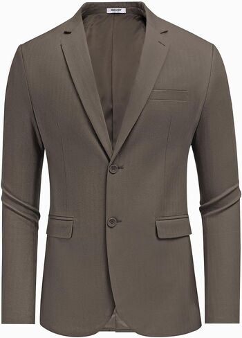 السترة غير الرسمية للرجال Coofandy Slim Fit Fit Herringbone Sport Coats اثنين من الأزرار in Saudi Arabia
