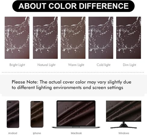 Waterproof PU Leather Seat Covers for Dining Room Chairs, Stretch Dining Chair Slipcovers, Kitchen Chair Seat Covers Set of 6, Non-Slip & Washable (Brown) in Saudi Arabia