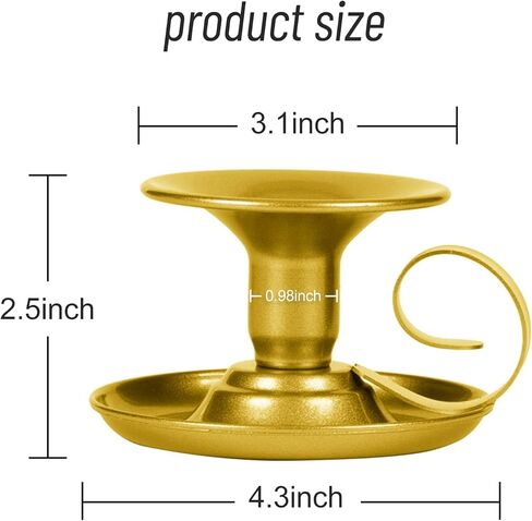 Candle Holders – 2pcs Retro Iron Taper Candlestick Holder Centerpieces for Wedding, Party, Xmas, Home Table Decor (Black,2pcs) in Kuwait