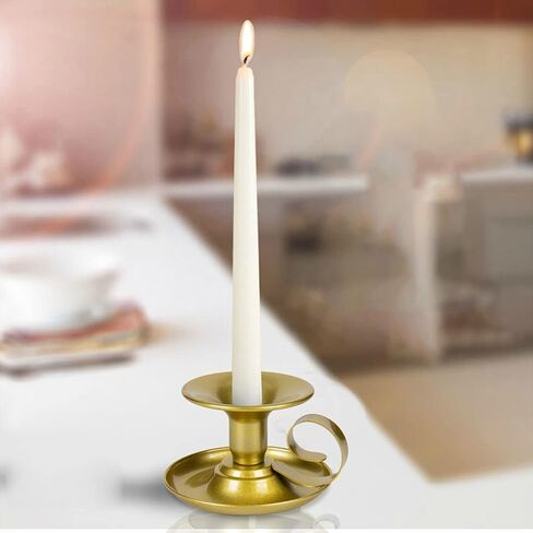 Candle Holders – 2pcs Retro Iron Taper Candlestick Holder Centerpieces for Wedding, Party, Xmas, Home Table Decor (Black,2pcs) in Kuwait