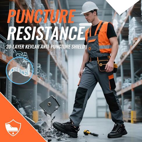 Steel Toe Tennis Shoes for Men Steel Toe Shoes for Men Women Lightweight Work Sneakers Comfortable Construction Safety Sneakers Indestructible Work Shoe Puncture Proof Tennis Shoe in Saudi Arabia