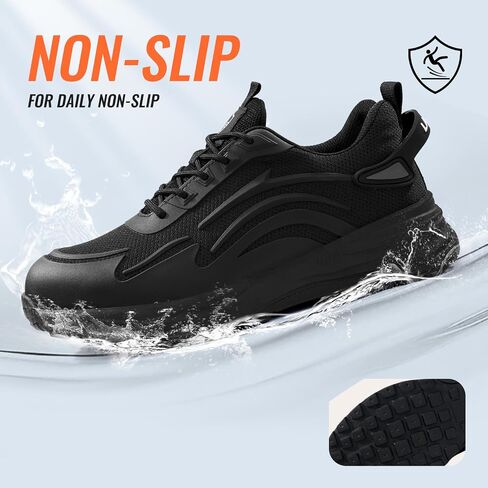 Steel Toe Tennis Shoes for Men Steel Toe Shoes for Men Women Lightweight Work Sneakers Comfortable Construction Safety Sneakers Indestructible Work Shoe Puncture Proof Tennis Shoe in Saudi Arabia