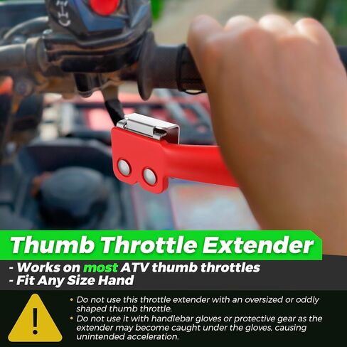 يوفر Saillong ATV Throttle Extender ، Thumb Throttle Master لـ ATV ، مشبك 2 قطعة لسهولة التثبيت ، تحكمًا موثوقًا ومريحًا ، أسود in Kuwait