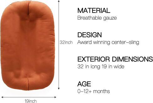 Baby Lounger - Snuggle Me Indist Lounger for Newborns | وسادة وقت مستيقظ ، ناعمة ومحمولة ، هدية أساسية- أبيض (شملت غطاء التسكع) in Kuwait