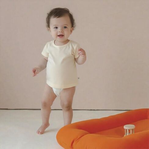 Baby Lounger - Snuggle Me Indist Lounger for Newborns | وسادة وقت مستيقظ ، ناعمة ومحمولة ، هدية أساسية- أبيض (شملت غطاء التسكع) in Kuwait