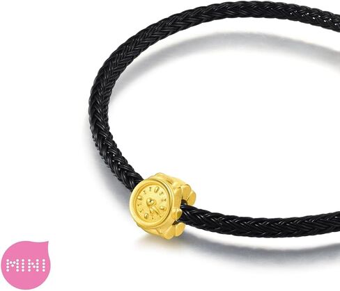 CHOW SANG SANG 999 24K Solid Gold Love Watch Mini Charm Bracelet for Women 92444C in Saudi Arabia
