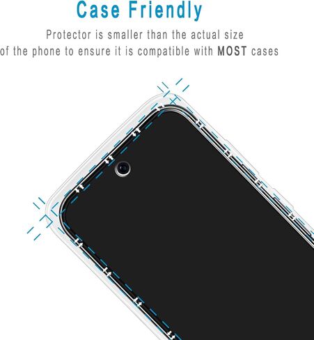 (2 عبوة) مصممة لحامي الشاشة الزجاجي المقسّر من Google Pixel 9A ، ودعم بصمات الأصابع ، ومكافحة الخدش ، وخالية من الفقاعة in Kuwait