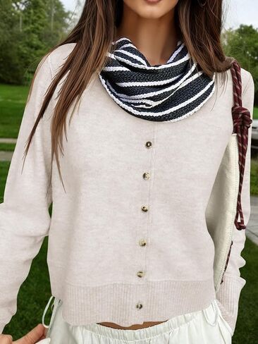 Saodimallsu Womens Button Down Cardigan Sensters خفيفة الوزن الطويل الأكمام in Kuwait