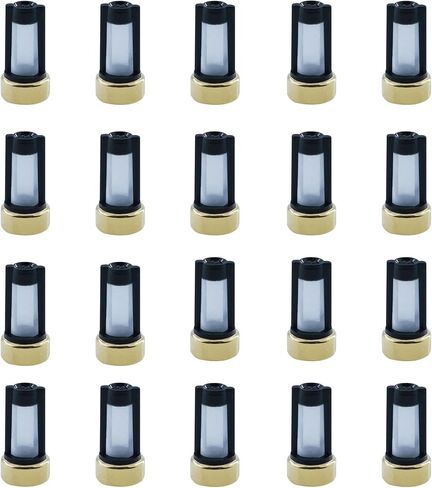 50PCS Fuel Injector Baskets Filter Kits 101 Micron Universal Repair Seal [6mm x 3mm x12mm] in Kuwait