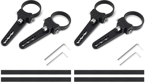 2 '' Bar Light Brackets Universal Bull Bar Roll Cage Clamp Mounts (زوج واحد) لشاحنة الطرق الوعرة ATV SUV in Kuwait