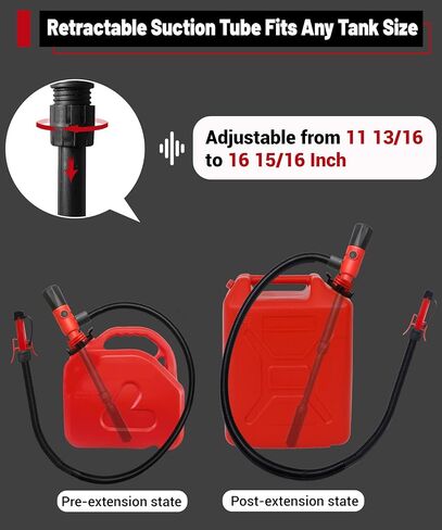 2025 UPGRADED Fuel Transfer Pump - Leak-Proof USB Charging Gas Pump For Gas Can - Portable Battery Powered Pump For Gas, Gasoline in Saudi Arabia