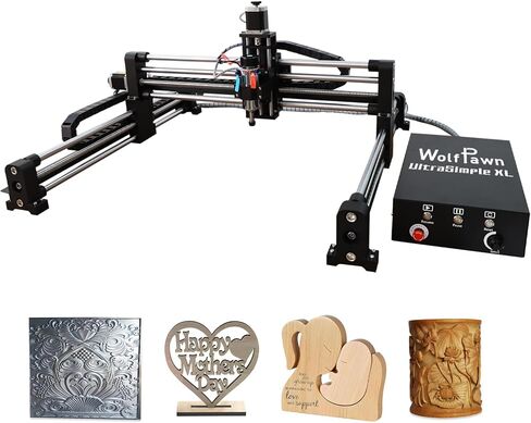 Ultrasimple XL Machine CNC Router Machine من أجل الأعمال الخشبية لجميع آلة مطحنة Metal Router 3Axis GRBL Conrol Machine لمنطقة عمل الألومنيوم الخشبية 39.4 "*39.4"*4.3 "(بدون رشاش) in Kuwait