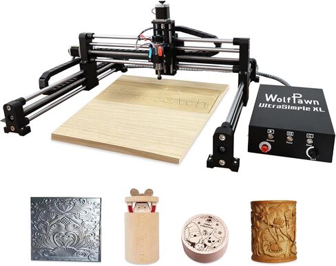 Ultrasimple XL Machine CNC Router Machine من أجل الأعمال الخشبية لجميع آلة مطحنة Metal Router 3Axis GRBL Conrol Machine لمنطقة عمل الألومنيوم الخشبية 39.4 "*39.4"*4.3 "(بدون رشاش) in Kuwait
