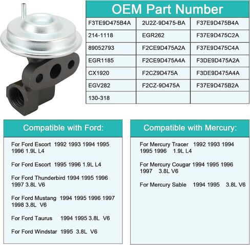 1471040U00 EGRV436 EGV485 EGR VARING GAS RENIRCURING VALVE (3.0L V6 فقط) لنيسان MAXIMA 1995 1996 1997 1998 ، Infiniti I30 1996 1997 1998 in Kuwait