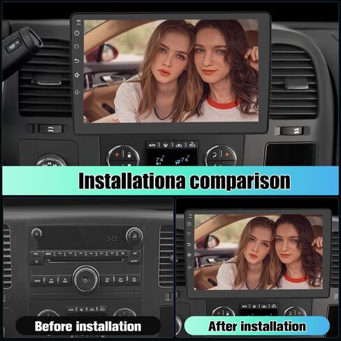 Car Stereo Radio for Chevy Silverado Suburban Tahoe GMC Sierra Yukon Android 13 2GB +32GB with 10.1 inch Touch Screen GPS Navigation CarPlay Android Auto Bluetooth SWC Backup Camera in Kuwait