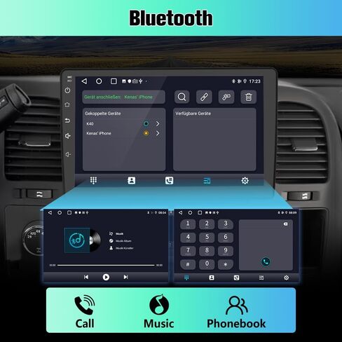 Car Stereo Radio for Chevy Silverado Suburban Tahoe GMC Sierra Yukon Android 13 2GB +32GB with 10.1 inch Touch Screen GPS Navigation CarPlay Android Auto Bluetooth SWC Backup Camera in Kuwait