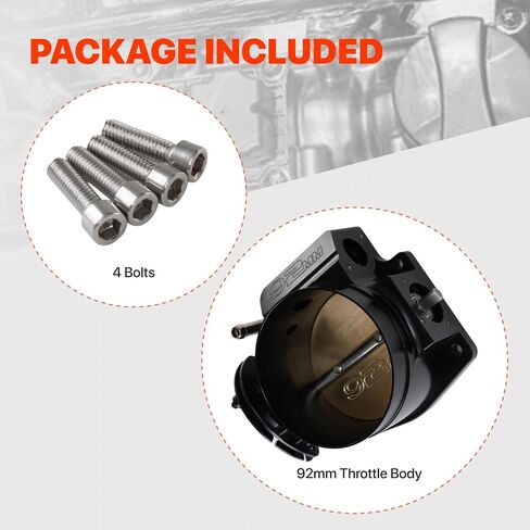92 ملم تجميع الجسم الخانق مع TPS IAC لـ GM Gen III LS1 LS2 LS3 LS6 LS7 LSX LS Throttle Body 4 مسامير أسود in Kuwait
