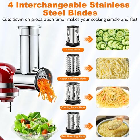 Ice Cream Maker Attachment for KitchenAid Stand Mixer, Compatible with KitchenAid 4.5/5QT/6QT/7QT accessories and attachments, 2 Quart for kitchenaid mixer attachments Frozen Yogurt Gelato Maker in Saudi Arabia