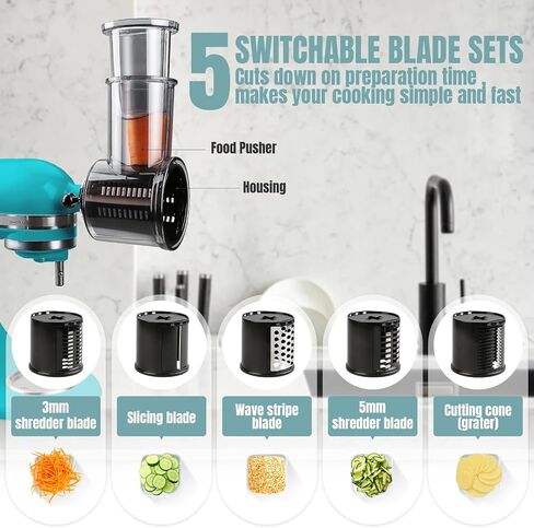 Ice Cream Maker Attachment for KitchenAid Stand Mixer, Compatible with KitchenAid 4.5/5QT/6QT/7QT accessories and attachments, 2 Quart for kitchenaid mixer attachments Frozen Yogurt Gelato Maker in Saudi Arabia