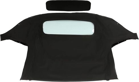 HECASA Convertible Soft Top Compatible with 1990-2005 Mazda Miata with Heated Glass Window, Replacement Soft Roof Black Cabrio Premium Grade Sailcloth Vinyl in Saudi Arabia