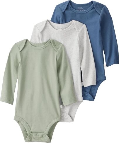 little planet by carter's baby-girls 3-pack Long Sleeve Bodysuits Made With Organic Cotton in Saudi Arabia