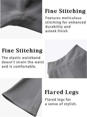 Girls Flare Pants Leggings Casual High Waisted Yoga Pants Kids Padded Bell Bottoms 5-13 Years in Saudi Arabia