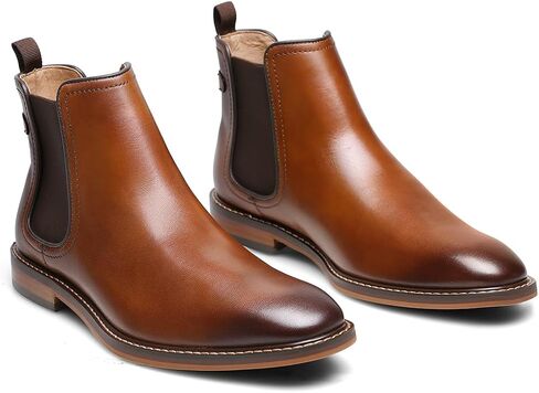 DESAI Black Chelsea Boots Genuine Calf Leather Bottom Outsole Calf Leather Upper Leather Inner Handmade Boot Shoes for Men. in Kuwait