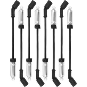 High-Performance 8.0mm Spark Plug Wire Set for 1999-2006 Chevy Silverado/GMC Sierra/Tahoe/Yukon - Durable Ignition Wires Without Heat Shield (Black) - Model 9748HH in Kuwait