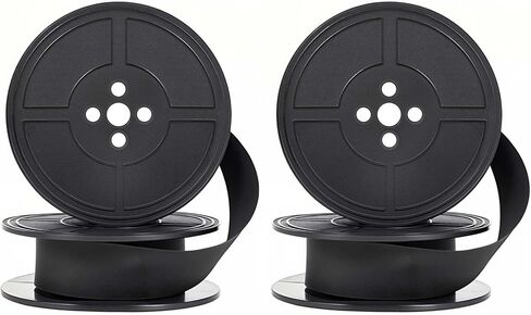 2 Pairs Typewriter Ribbon，Universal Typewriter Ribbon，Durable Twin Spool Replacement, Compatible with Smith Corona, Royal Classic Typewriters ，Suitable for Most Vintage Typewriters（Black/Red） in Kuwait