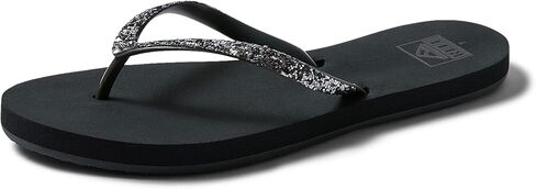 Reef Stargazer Womens Beach Flip Flop, Super Lightweight and Soft Footbed, Thin Glitter Strap, Gemstone, 8 in Saudi Arabia