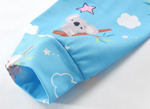 Little Hand Toddler Girls Pajama Cute Dinosaur Pjs Strawbeery Jammies Kids Kitty Cat 2 Piece Flamingo Sleepwear Sets Age 2-7 in Saudi Arabia