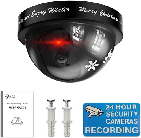 WALI Santa Cam، زينة سانتا كام مع ضوء وامض أحمر واقعي، تحفز الأطفال وتمنع الأذى، ديكور مثالي لعيد الميلاد في الداخل والخارج - عبوة واحدة in Kuwait