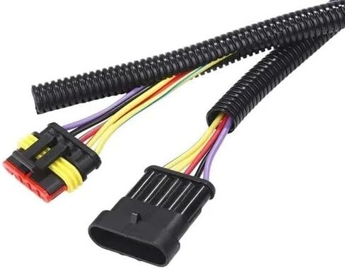 50 FT 5/8" 16mm Black Split Loom Conduit Polyethylene Tubing Twice The Density of Our Competitors Guaranteed in Saudi Arabia