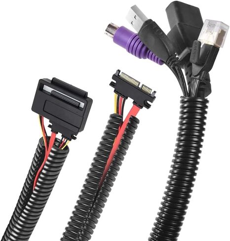 50 FT 5/8" 16mm Black Split Loom Conduit Polyethylene Tubing Twice The Density of Our Competitors Guaranteed in Saudi Arabia