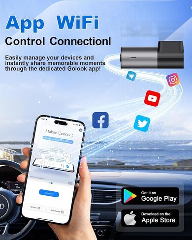 2K 1440p QHD Dash Cam للسيارات ، وشملت بطاقة TF 32G ، وكاميرا السيارة الأمامية مع Wi-Fi ، والتحكم في التطبيق ، والرؤية الليلية ، والاستشعار G ، وتسجيل الحلقة ، ودعم وضع وقوف السيارات على مدار 24 ساعة ، ودعم 256 جيجابايت كحد أقصى in Saudi Arabia